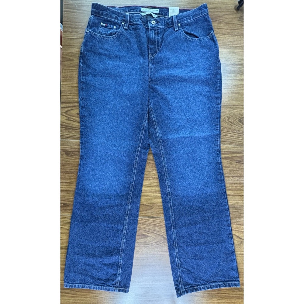 Tommy‎ Hilfiger Jeans Womens Classic Boot Cut Medium Wash 100% Cotton 14W